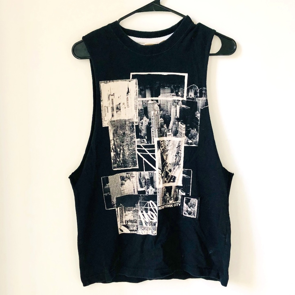 Boss Orange New York City Graphic Cutoff Muscle Tank Top